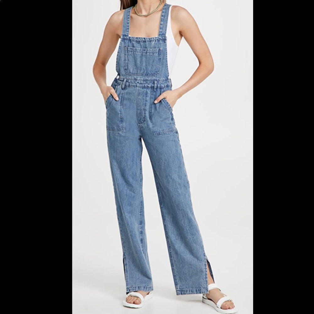 NWT WeWoreWhat by Danielle Bernstein Slouchy Slit Overall - S